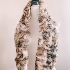Adrienne Landau Rabbit Fur Scarf